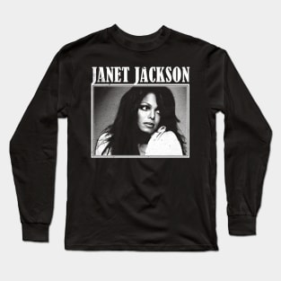 Janet Jackson // Vintage Distressed Long Sleeve T-Shirt